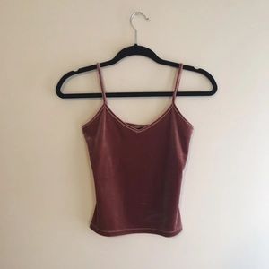 Aeropostale Pink Velvet Cami Size Small